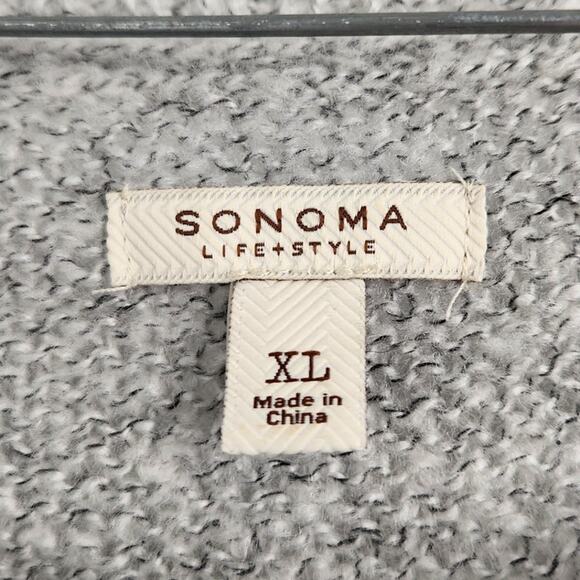 Sonoma Gray Knit Layered Sweater Womens Size Extra Large XL - Picture 3 of 3